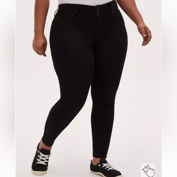 Torrid Black Jegging Skinny Super Stretch High-Rise Jean - Picture 1 of 10
